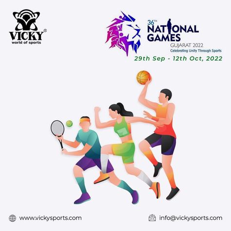 National Games 2022 Sports Day Poster, Narendra Modi Stadium, National Games, Sports Day, World Of Sports, Ahmedabad, The National, India, Celebrities