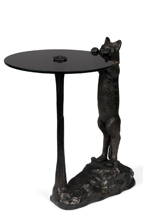 Shop this Black Panther Side Table by Bold Monkey. Check the No Girlfriend No Problem Side Table a window to an exotic atmosphere for your space. With a lacquered aluminum-based with a panther statue holding the glass top, this table inspires an artistic look for your home. Available now online at Dutchfurniture.com! No Girlfriend No Problem, No Girlfriend, Panther Statue, Dutch Furniture, Interior Concept, Retro Furniture, No Problem, Retro Art, Black Panther