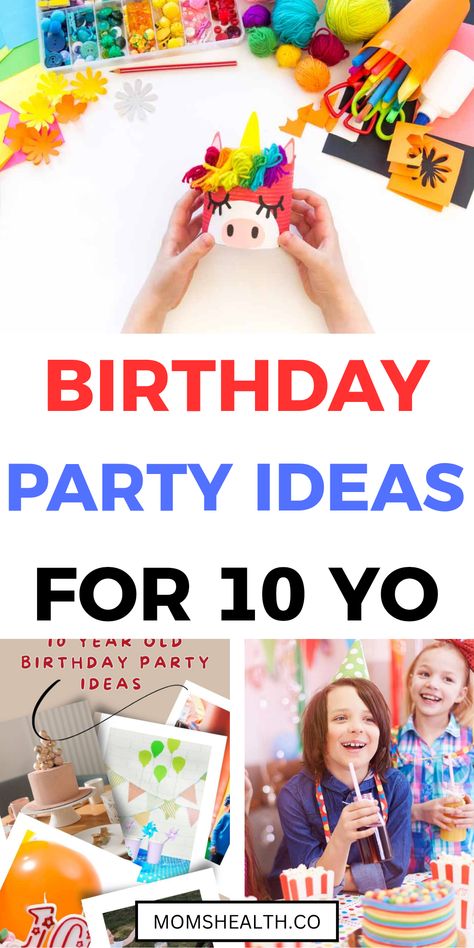 Planning a memorable celebration for a 10-year-old doesn't have to be tough. Discover 10 exciting birthday party ideas that will ignite the fun! From themed adventures to unique activities, these suggestions cater to modern kids' interests. Get creative with DIY decorations, interactive party games, and fun party favors that'll impress your child and their friends. Whether you choose a themed bake-off or an outdoor treasure hunt, you’ll create unforgettable moments. Don’t miss these innovative ideas; your child's 10th birthday will be a hit! Tenth Birthday Party Ideas, 10th Birthday Ideas, Creative Birthday Ideas, Fun Party Favors, Tenth Birthday, Birthday Traditions, Creative Birthday, 10th Birthday Parties, Innovative Ideas