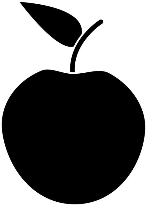 Apple Icon, Vector Sketch, Black Silhouette, Background Background, Background White, Vector Illustrations, A White Background, White Background, Vector Free