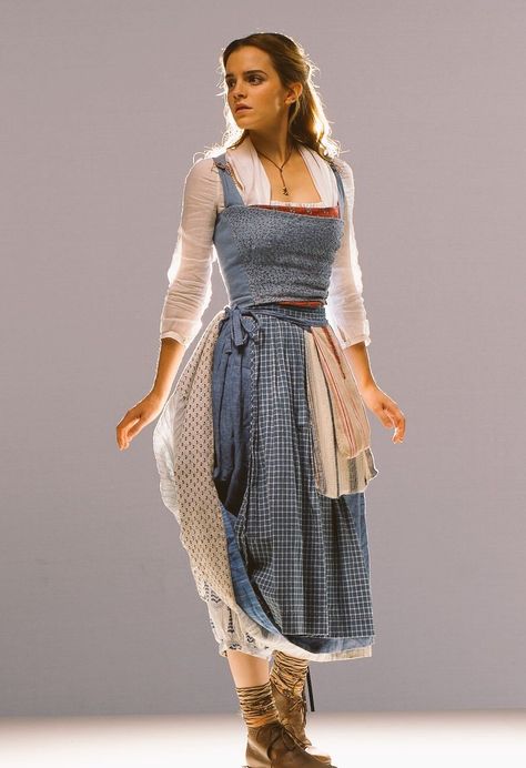 Emma Watson as Belle: Beauty and the Beast Costume Belle Blue Dress, Beauty And The Beast Dress, Belle Outfit, Emma Watson Belle, Beauty And The Beast Costume, Belle Cosplay, Beast Costume, Beauty And The Beast Movie, Belle Costume