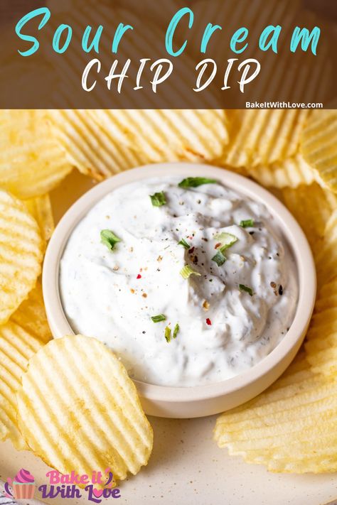 Cream Cheese Chip Dip, Sour Cream Chip Dip, Sausage Cream Cheese Dip, Cheese Chip Dip, Leftover Sour Cream, Sour Cream Dip Recipes, Sour Cream Chips, Chip Dip Recipes, Homemade Sour Cream