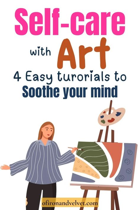 Self Care Workshop Activities, Easy Art Projects For Adults, Mindfulness Painting, Therapeutic Art Activities, Art Exercises, Art Healing, Mind Art, Creative Arts Therapy, Creative Workshops