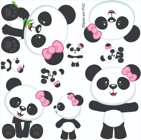 Girl Cake Topper Printable, Bolo Panda, Panda Baby Showers, Cake Topper Printable, Panda Birthday, Panda Party, Daycare Teacher, 1st Birthday Banners, Front Yard Design