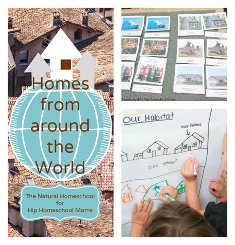 Homes from around the World Houses Around The World Activities, Families Around The World Activities, Different Homes Preschool, Homes Around The World Preschool, Culture Studies, Diversity Activities, Houses Around The World, Around The World Theme, Homeschool Geography