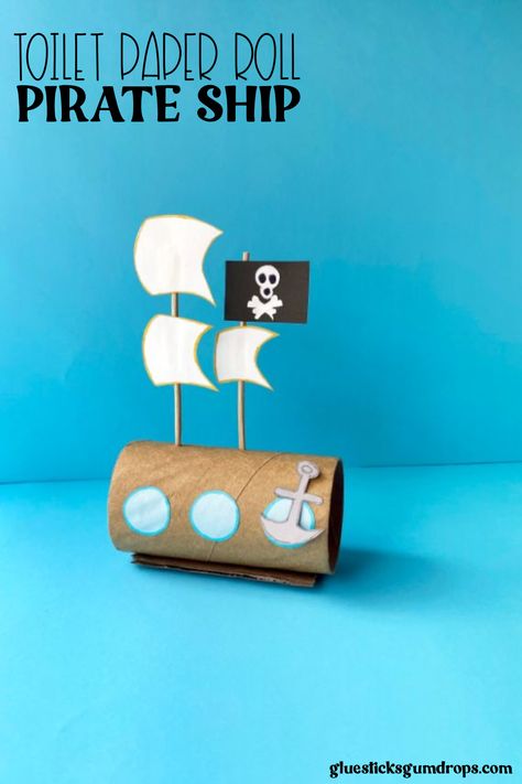 Pirate Art Activities, Pirate Art Projects For Kids, Pirate Crafts For Kids, Make A Pirate Ship, Museum Job, Pirate Ship Craft, Design Your Own Flag, Pirate Week, Pirate Ship Art