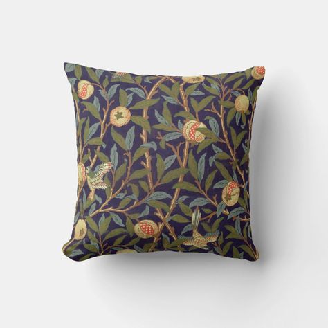 Fruit Wallpaper Pattern, English Arts And Crafts, Fruits Art, Gorgeous Wallpaper, Wallpaper Design Pattern, Pomegranate Fruit, Floral Throw Pillow, Fruit Wallpaper, English Art