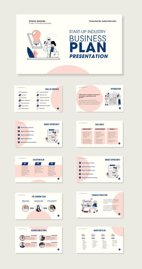 Free Canva Presentation Template - Startup Business Plan Presentation | Business plan presentation, Powerpoint presentation design, Business presentation templates Powerpoint Design Business Presentation, Best Canva Presentation Templates, Canva Presentation Ideas School, Canva Slides Template, Canva Ppt Template, Canva Presentation Ideas, Business Presentation Design, Canva Templates Free, Canva Presentation Template