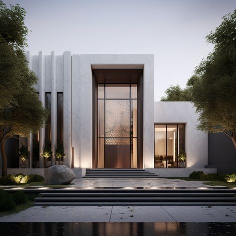 Futuristic Home, Modern Villa Design, Modern House Facades, Modern Exterior House Designs, Back Doors, Modern Exterior, Villa Design, Facade House, Club House