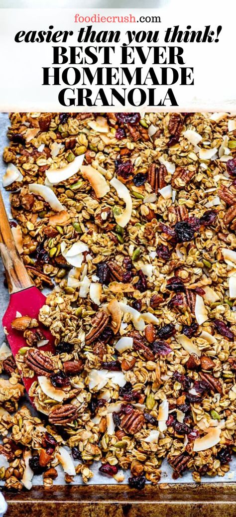 Granola With Coconut Oil, Granola With Nuts Recipe, Soft And Chewy Granola, Granola Quick Oats, Granola Snacks Healthy, Coconut Maple Granola With Mixed Nuts And Dried Fruit, Sams Club Granola Recipe, Granola Recipe Without Oats, Homemade Granola Cereal Recipes