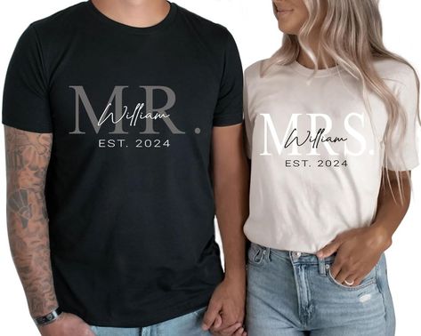 PRICES MAY VARY. Pull On closure Hubby And Wifey Shirts, Mr Mrs Shirts, Bride And Groom Shirts, Mr And Mrs Shirts, Just Married Shirts, Mrs Shirts, 21st Wedding Anniversary, Bridesmaid Shirt, Married Shirt