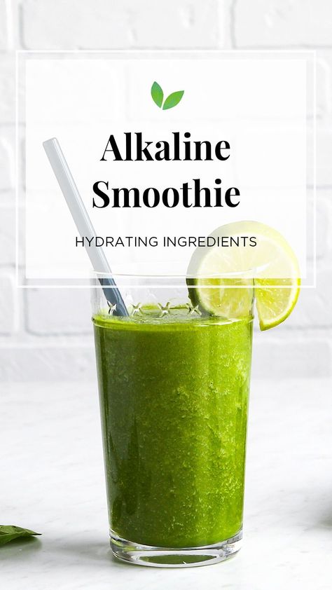 Alkaline Green Smoothie, Alkaline Diet Smoothie Recipes, Alkaline Drinks Mornings, Alkaline Smoothie Recipes Dr Sebi, Hydration Smoothies, Alkaline Smoothie Recipes, Alkaline Drinks, Hydrating Smoothie, Alkaline Smoothie