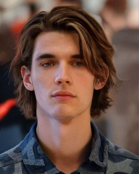 20 Attractive Long-Layered Haircuts For Men In 2024 Chin Length Hair Men Straight, Men Medium Hairstyles Straight, Mens Haircut Long Face, Layered Hair Medium Men, Medium Length Male Haircuts, Medium Hairstyles For Men Straight Hair, Long Hairstyles For Men Straight Hair, Long Mens Haircut, Men's Long Hairstyles Straight