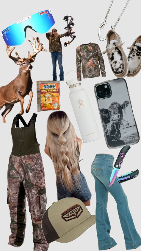 hunting Country Girl Gift Ideas, Cute Hunting Outfits For Women, Hunting Date, Hunting Fits, Cowgirl Essentials, County Fits, Hunting Outfits For Women, Hunting Aesthetic, Girls Hunting