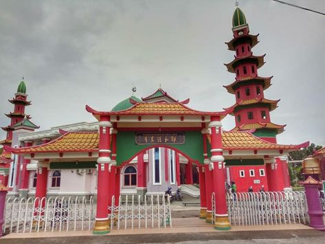 Al Islam Muhammad Cheng Hoo Sriwijaya Mosque, Palembang, South Sumatra, Indonesia. South Sumatra, Big Ben, Indonesia, Building, Quick Saves