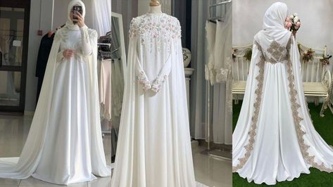 Most beautiful muslimah wedding dress idea Muslim Bridal, Muslimah Wedding Dress, Muslimah Wedding, Hijab Wedding, Wedding Dress Outfit, Hijab Wedding Dress, Dress Idea, Top 40, Bridal Wedding Dresses