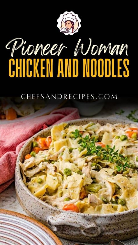 Tee Drummond Recipes, Pioneer Woman Chicken Recipes, Pioneer Woman Rotisserie Chicken Recipes, Canned Chicken And Noodles Recipes, Pioneer Woman Noodles, Pioneer Woman Chicken And Rice, Southern Chicken And Noodles, Rotisserie Chicken And Noodles, Pioneer Woman Pasta Recipes