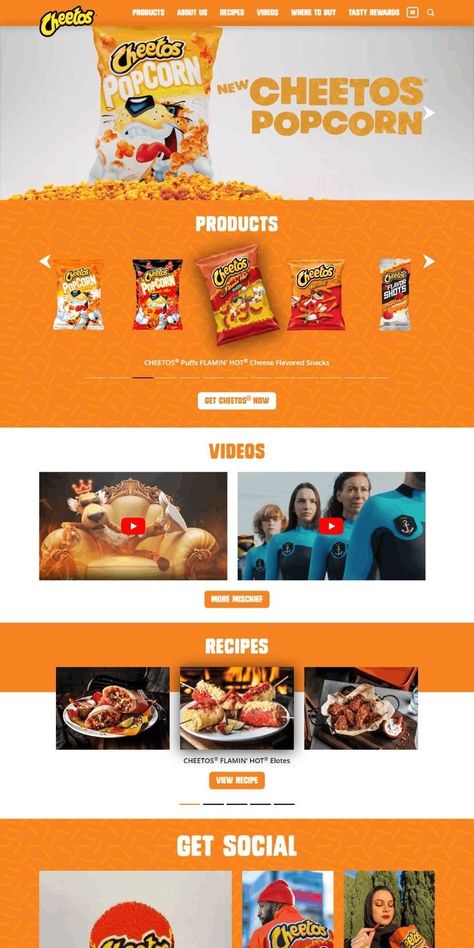 Web Design Food Website, Snacks Website Design, Website Poster Design, Orange Website Design, Food Website Design Inspiration, Store Banner Design, Ui Ux Design Website, Poster Website, Food Website Design