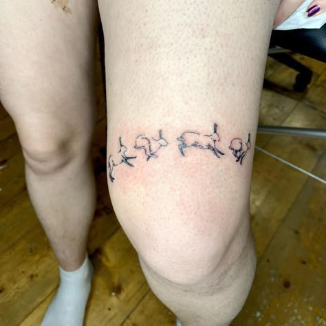 Bunny Running Tattoo, Running Hare Tattoo, Rabbit Running Tattoo, Rabbit Knee Tattoo, Running Rabbit Tattoo, Run Rabbit Run Tattoo, Jackrabbit Tattoo, Hare Tattoo, Bunnies Art