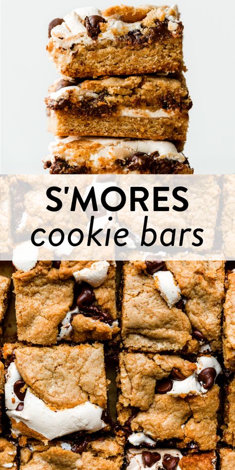 Dessert Bar Recipe, Easy Baking Recipes Desserts, S'mores, Cookie Bar Recipes, Sweet Snacks Recipes, Baked Dessert Recipes, Desserts To Make, Baking Sweets, Fun Baking Recipes