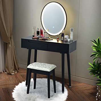 Small Vanity Ideas Bedroom, Vanity Ideas Bedroom, Vanity Makeup Table, Dressing Table Stool, Beauty Station, Makeup Dressing Table, Vanity Table Set, Wooden Vanity, Small Vanity