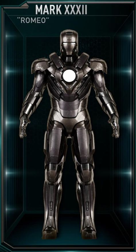 The Mark 32 (Mark XXXII), also known by its codename as "Romeo", is an Enhanced RT Suit, and was one of several new Iron Man Armors created by Tony... All Iron Man Suits, Film Marvel, Toni Stark, Iron Man Movie, Iron Man Wallpaper, Iron Man Art, Iron Man Suit, Iron Man Armor, Iron Man Tony Stark