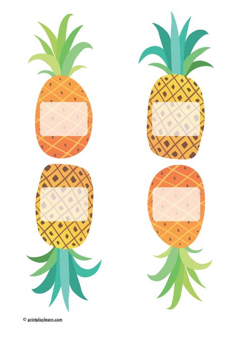 Pineapple Name Labels or Peg Labels - who wants pineapples in the classroom? There are a few resources to instant download on printplaylearn.com #primaryclassroom #classetup #classdisplay #pineapple Watermelon Name Tags, Pineapple Classroom Theme, Pineapple Chart For Teachers, Tropical Name Tags, Fruit Label Sticker, Pineapple Printable, Primary School Classroom, Name Tag Templates, Shape Names