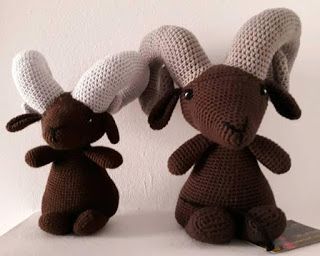 PATRONES AMIGURUMI GRATIS: PATRON GRATIS CABRA AMIGURUMI 44027 Goats, Dinosaur Stuffed Animal, Amigurumi, Teddy Bear, Internet, Toys, Animals