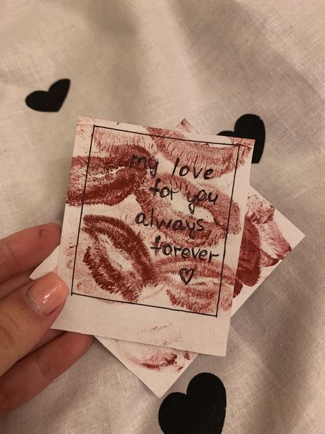 Everyday Gifts For Boyfriend, My Love For You Always Forever Открытка Поцелуи, My Love For You Always Forever, Relationship Crafts, Diy Valentine Gifts For Boyfriend, Flower Garland Diy, Lipstick Mark, Alphabet Code, Romantic Book Quotes