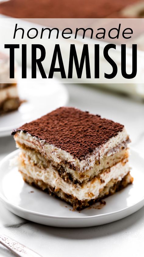 Homemade Tiramisu, Tiramisu Recept, Easy Tiramisu Recipe, Smores Dessert, Dessert Halloween, Pecan Desserts, Coconut Dessert, Italian Recipes Dessert, Torte Cupcake