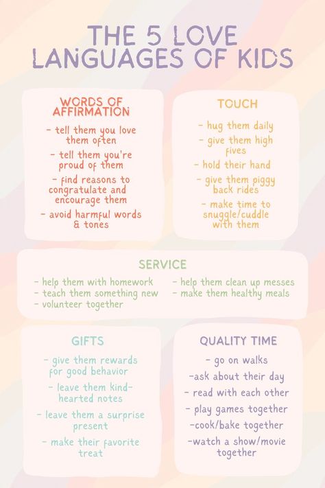 Love Languages For Kids, Different Types Of Love, The Five Love Languages, Types Of Love, Positive Affirmations For Kids, Five Love Languages, Better Mom, Positive Parenting Solutions, Parenting Solutions