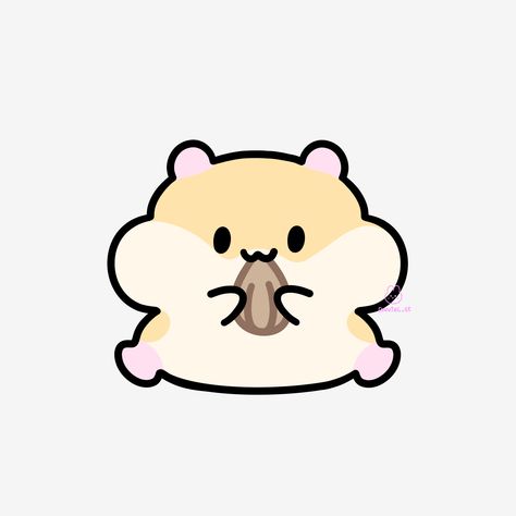 Kawaii Animal Stickers, Hamster Kawaii, Hamster Sticker, Hamster Cartoon, Cute Easy Animal Drawings, Easy Animal Drawings, Cute Hamster, Stickers Design, Animal Doodles