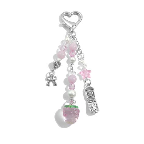 PRICES MAY VARY. Stylish Keychain: These cute keychains comes in pink red strawberry, butterfly, green leaves,star,bear,heart etc.pendant designs and unique heart or star clasps,make it look very beautiful and exquisite. High Quality Keychain: Our aesthetic keychains are made of high-quality alloy,acrylic, beads and crystal which is durable and exquisite,and hese keychains are just the right size to make you look different, exquisite and stylish. Bright Gloss:The Cute keychains for women is poli Cute Keychains For Bag, Cute Keychain For Backpacks, Cute Key Chains Aesthetic, Pink Keychain Aesthetic, Backpack Keychains Aesthetic, Cute Keychains For Backpacks, Bag Charm Ideas, Pink Birthday Gifts, Keychains To Make