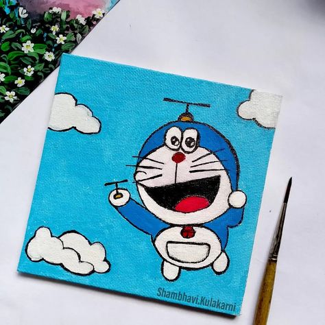 Doremon painting ideas Canvas painting Painting ideas Doremon Doremon canvas paint Doremon Paintings On Canvas, Doremon Painting Ideas, Doraemon Painting, Painting Ideas Canvas, Easy Cartoon, Easy Cartoon Drawings, Small Canvas Paintings, Canvas Paint, Cartoon Painting