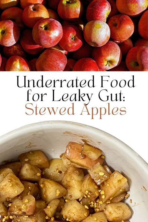 Food For Healing, Leaky Gut Recipes, Healing Leaky Gut, Stewed Apples, Healthy Gut Recipes, Apple Benefits, Heal Leaky Gut, Candida Diet Recipes, Gut Healing Recipes