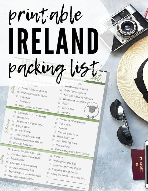 Packing list for Ireland vacation with travel tips for clothes, shoes, and raincoat - what to wear in Ireland. Ireland Clothes, Travel To Ireland, Ireland Packing List, Trip To Ireland, Ireland Road Trip, Ireland Itinerary, Ireland Travel Guide, Ireland Vacation, Visit Ireland