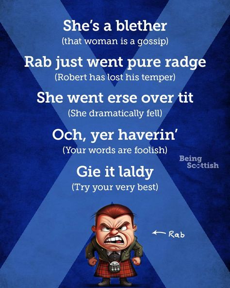 Scottish Slang, Learn Reading, Scottish Accent, Mountain Mama, Scotland Travel, Just Go, Cool Words, Piping, Scotland