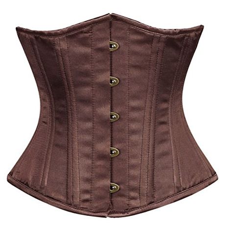 Best Shapewear | Brown Satin Double Bone Underbust Corset Top Waist Cincher 34 Brown *** Check out this great product. Note:It is Affiliate Link to Amazon. #commentalways Burlesque Halloween Costumes, Halloween Corset, Brown Corset, Gothic Costume, Corset Costumes, Waist Cincher Corset, Boned Corsets, Lace Tights, Gothic Corset