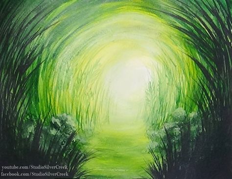 Tube Painting, Pour Painting Techniques, Monochromatic Painting, Background Youtube, Canvas Art Painting Acrylic, Acrylic Background, Grass Painting, Acrylic Painting Inspiration, Monochromatic Art