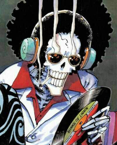 A Skeleton, Skeleton, Headphones, One Piece