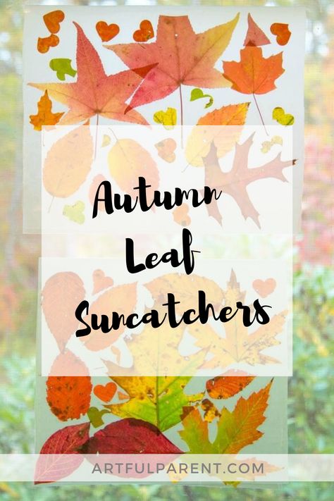 Kids Suncatcher Craft, Leaf Suncatchers, Leaf Suncatcher, Autumn Leaves Craft, Autumn Craft, Leaf Projects, Crafts Fall, Autumn Leaves Art, Kids Fall Crafts