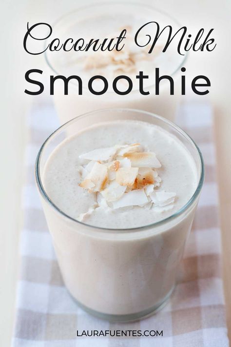 Coconut Milk Smoothie Recipes, Coconut Milk Drink, Coconut Milk Smoothie, Milk Smoothie, Coconut Pie, Coconut Smoothie, Yummy Smoothie Recipes, Healthy Shakes, Smoothie Shakes