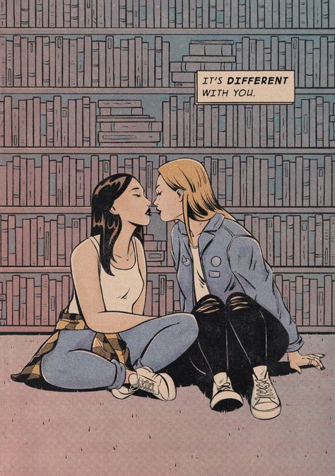 She Gets The Girl, Jenifer Prince, Vintage Lesbian, Woman Loving Woman, Gay Aesthetic, Lesbian Art, Lgbt Art, Queer Art, Gay Art