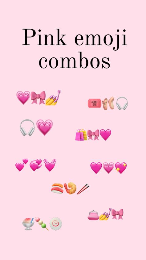 Comment 💗🎀🛍️✨💅🎧 if you love this emoji combo! <3 Cute Emoji Combinations, Emoji Combos, Make Bracelet, Emoji Combinations, Happy Birthday Template, Emoji For Instagram, Cute Emoji, Diy Bracelet Designs, Birthday Template