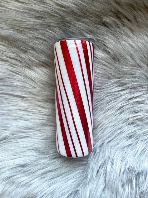 Candy Cane Tumbler, Water Glasses, Candy Cane, Accessory Gift, Pet Supplies, Tumbler, Paper Party Supplies, Ships, Glitter