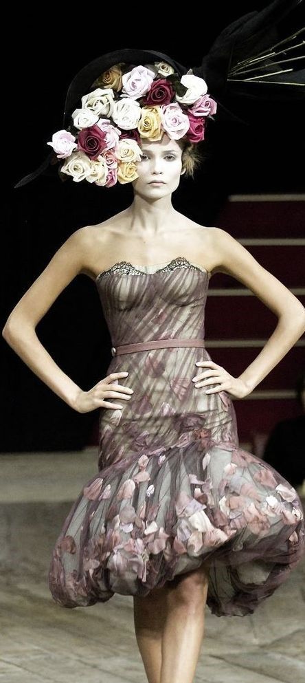 McQueen ss 2007 rtw Floral Runway, Art Project, Alexander Mcqueen, Alexander, Textiles, Couture, Floral, Quick Saves, Art