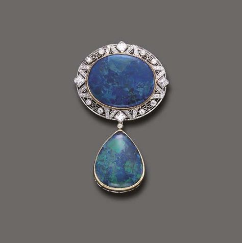 A FINE BLACK OPAL AND DIAMOND BROOCH The oval-shaped black opal plaque, within a… Opal Brooch, Black Opal Pendant, Fancy Accessories, Ammolite Jewelry, Edwardian Jewelry, Large Image, Diamond Brooch, Brooch Jewelry, I Love Jewelry