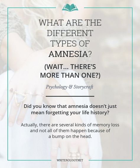 Did you know that amnesia doesn’t just mean forgetting your life history? Find out about the different kinds of amnesia and how to write about them in today's post. | Writerology.net Writing Prompts Amnesia, Writing Tips Fantasy Novel, How To Write A Dystopian Novel, How To Write Dialogue In A Novel, Storytelling Techniques, Essay Writing Tips, Argumentative Essay, Writing Characters, Writers Write