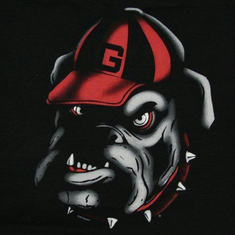 Georgia Bulldawgs! Georgia Bulldogs Quotes, George Football, Georgia Bulldog Mascot, Dawgs Football, Bulldog Painting, Bulldog Wallpaper, Georgia Bulldawgs, Ga Bulldogs, Bulldog Tattoo