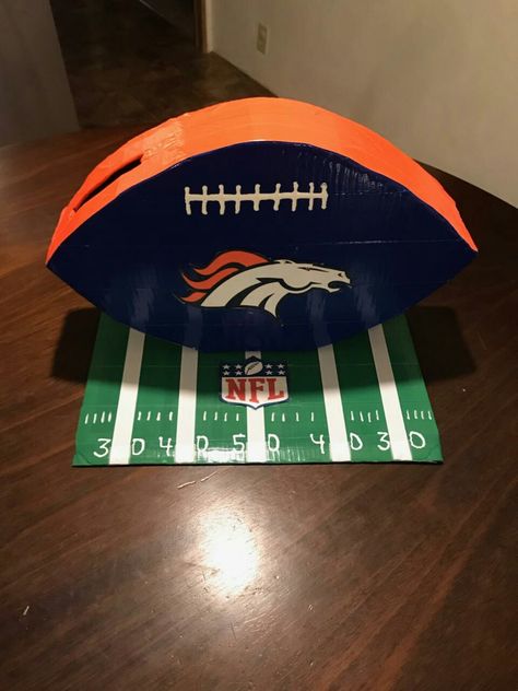 Denver Broncos Valentines Boxes, Football Theme Valentine Boxes, Super Bowl Valentines Boxes, Football Valentine Boxes For Boys, Nfl Valentines Boxes, Dude Perfect Valentines Boxes, Bengals Valentines Boxes, Football Stadium Valentine Boxes, Football Helmet Valentine Box Ideas